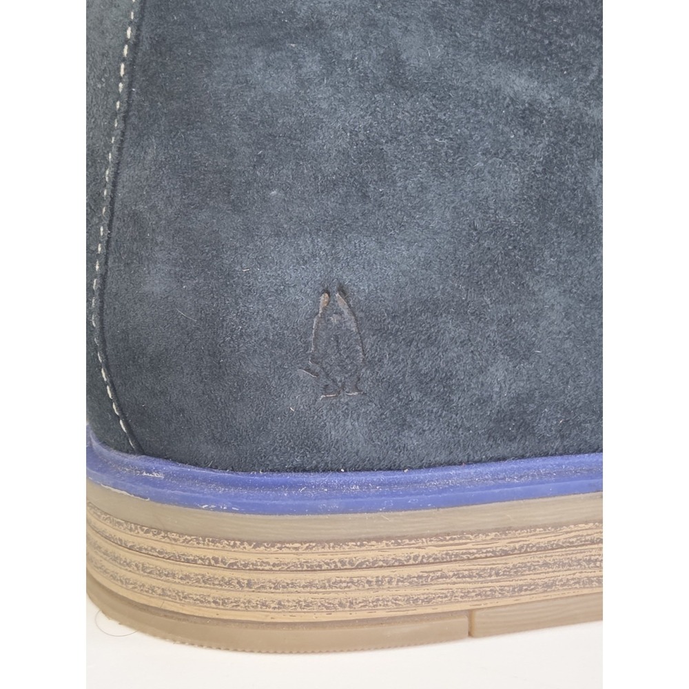 Women's Suede Chukka Boots 9.5 Hush Puppies Navy Blue Bailey Ankle Mod Preppy - Picture 6 of 14
